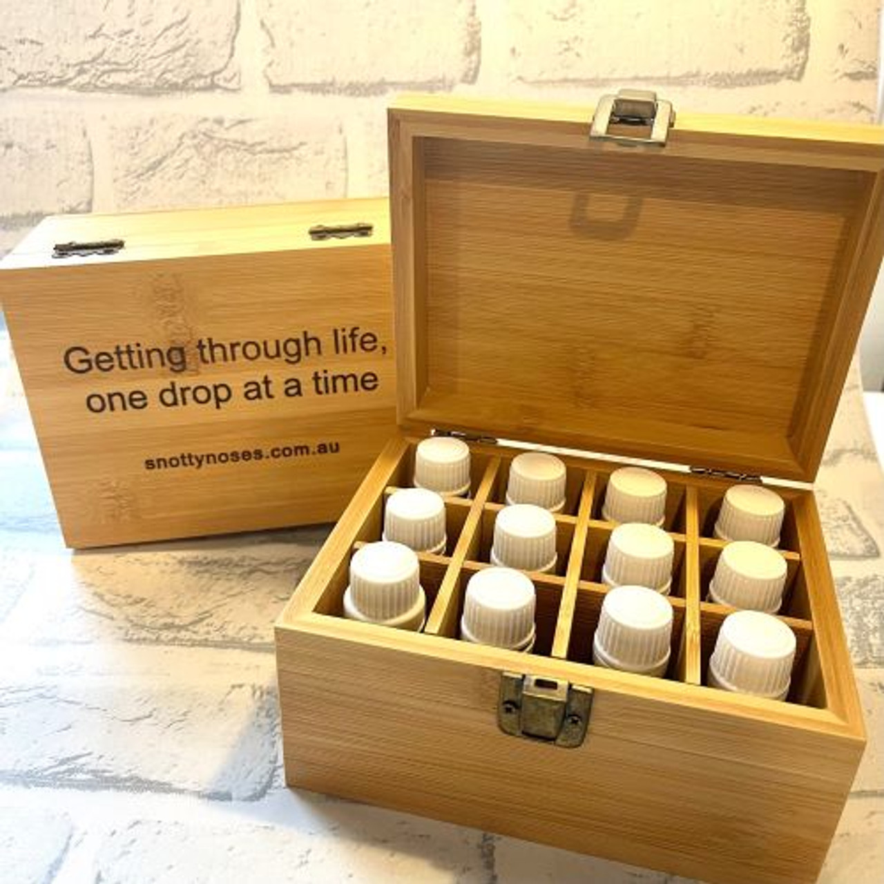 Essential Oil Bamboo Storage Box