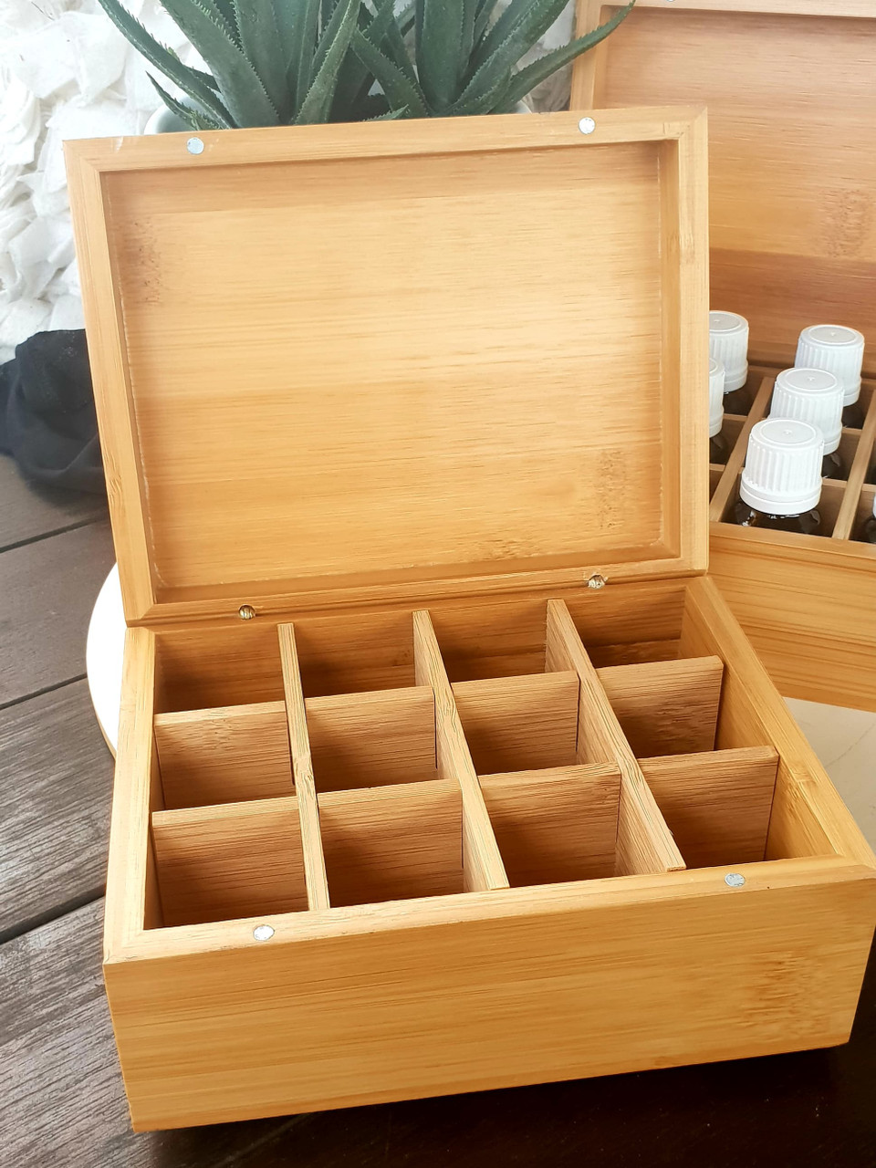 Essential Oil Bamboo Storage Box