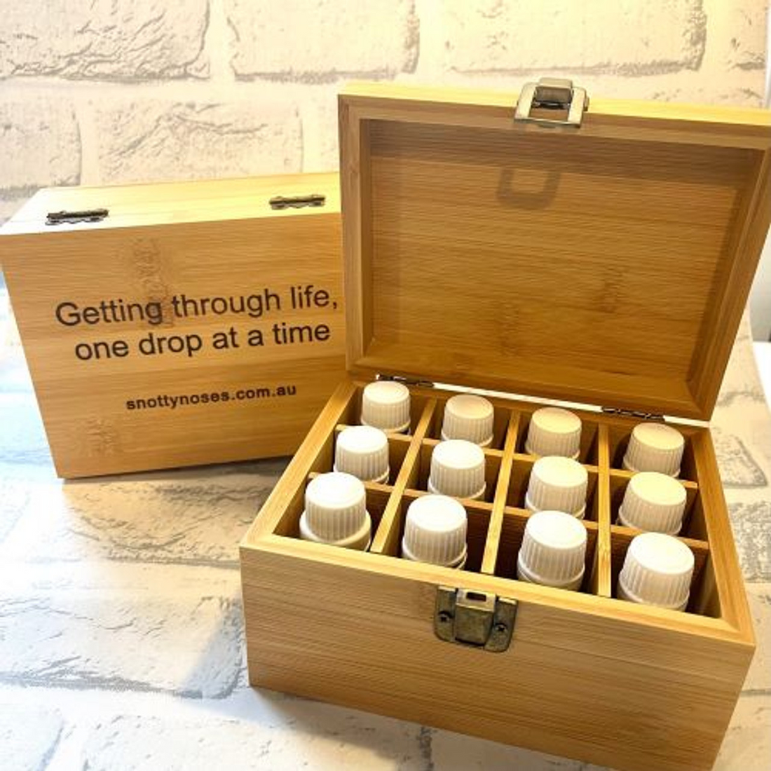 Essential Oil Bamboo Storage Box