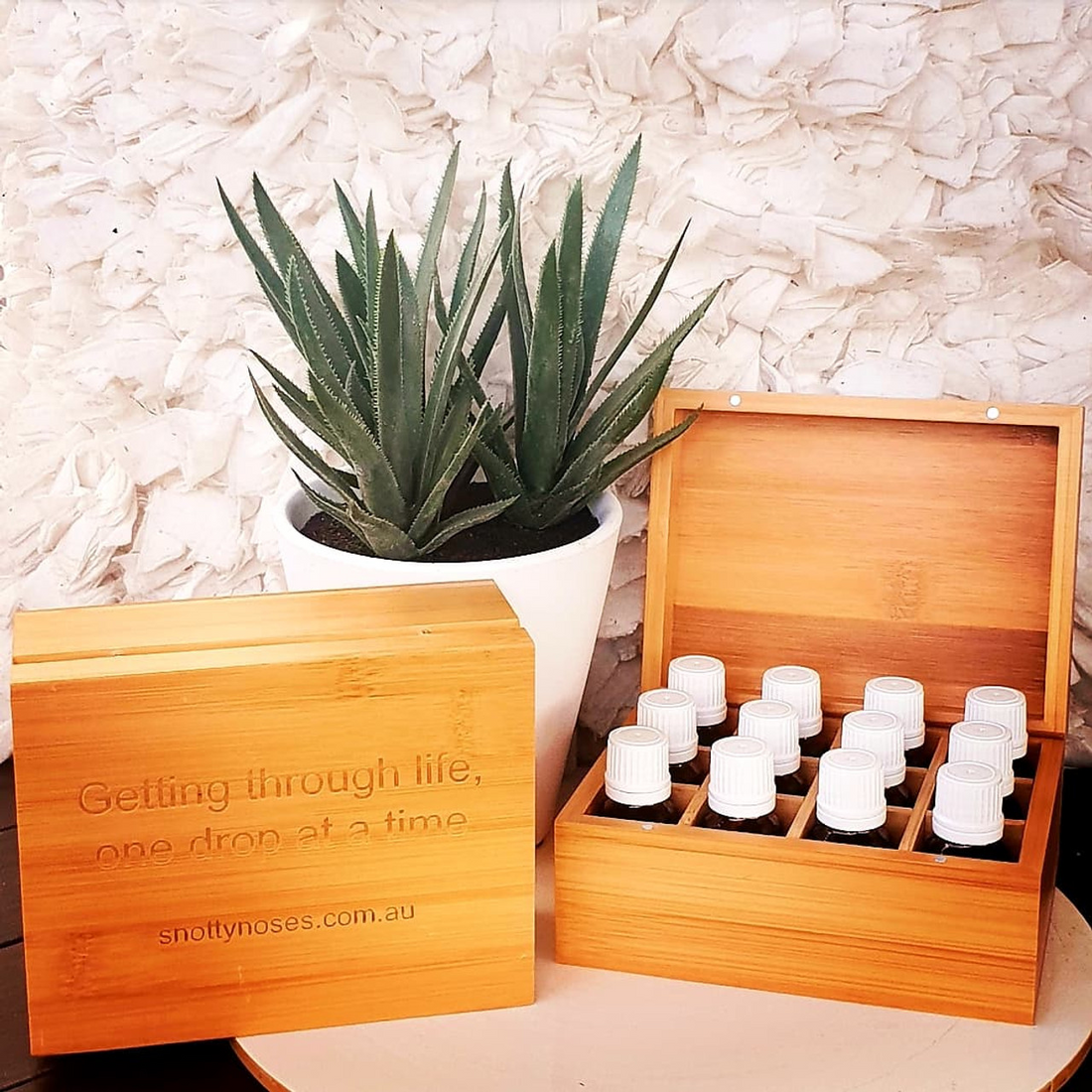 Essential Oil Bamboo Storage Box
