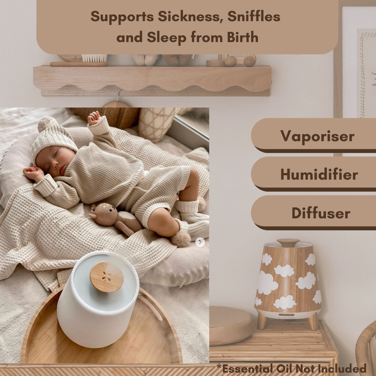 Hush Vaporiser with FREE Covers and Oils