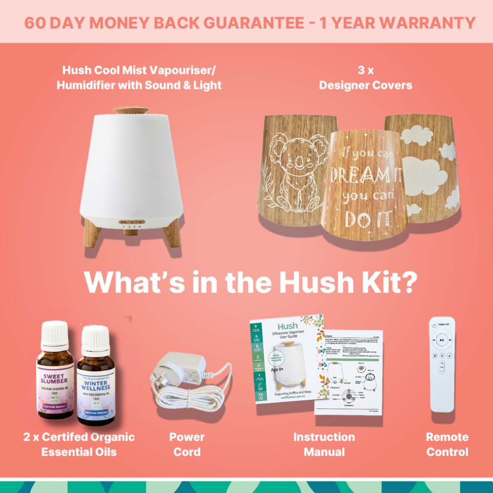 Hush Vaporiser Kit with 2 Essential Oils