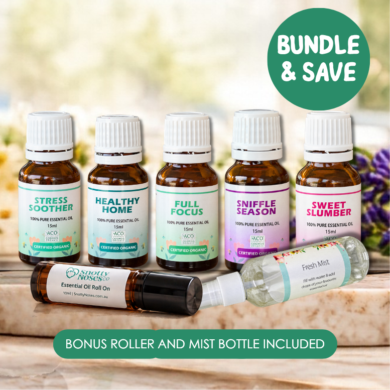 Essential Oils 5 Pack + FREE Roller + Mist Spray