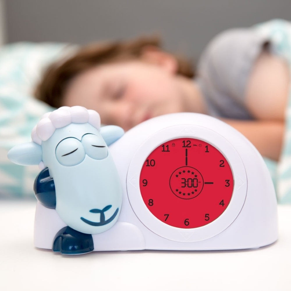 Sam Sheep teaches sleep and wake up times