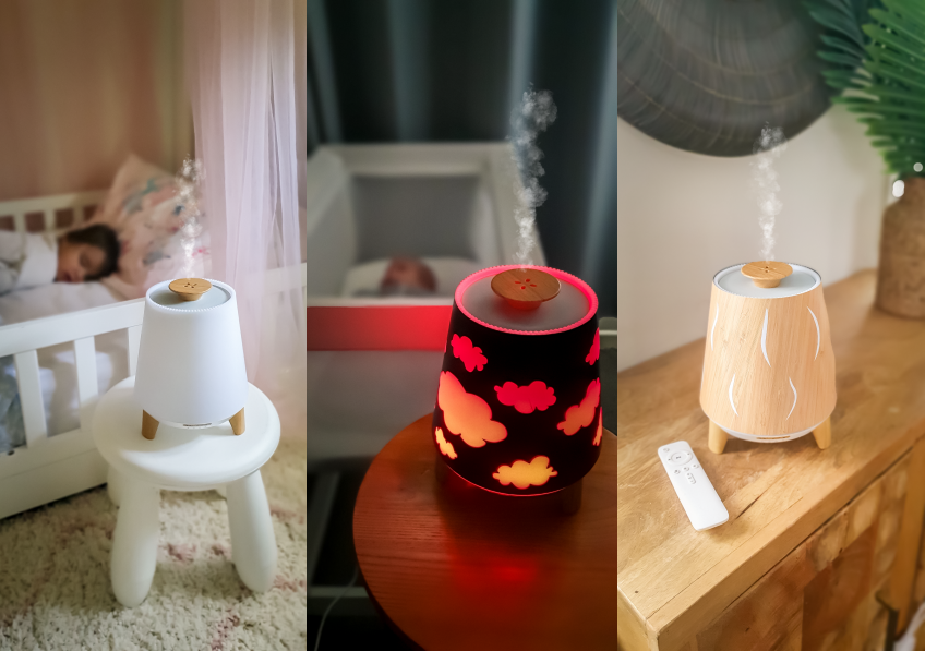 Baby humidifier using ultrasonic cool mist technology