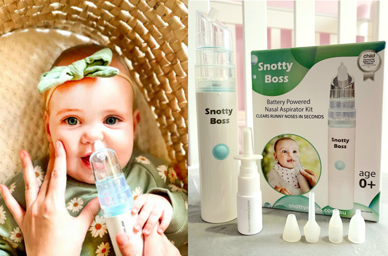 Snotty Boss the ultimate snot sucker to help with congestion 