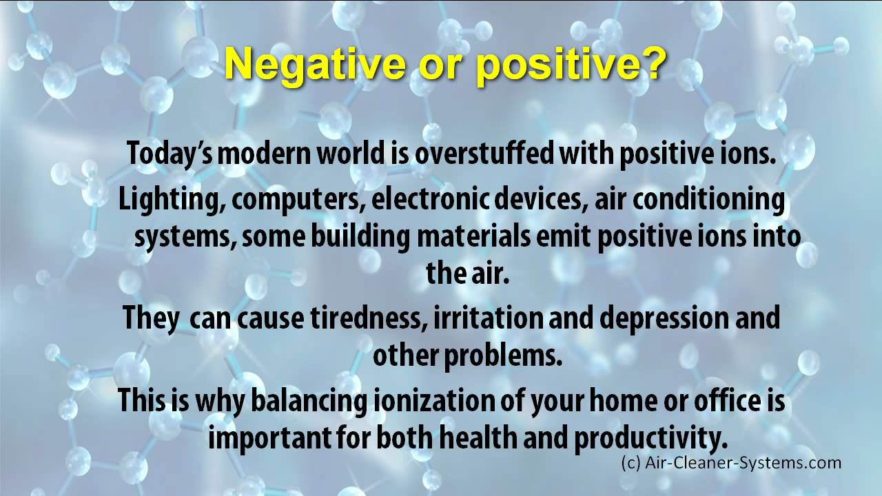 WHAT ARE NEGATIVE IONS?