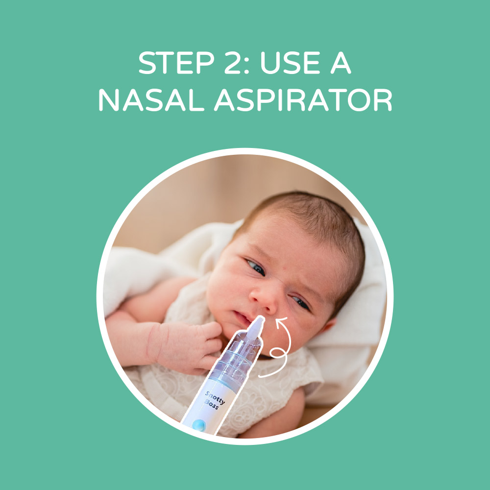 How to clear a babies nose using a nasal aspirator